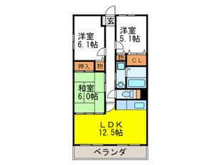 シャルマンド箕面の物件間取画像